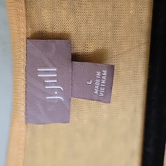 J.Jill embroidered boho sequin linen short sleeve top large - Picture 2 of 7